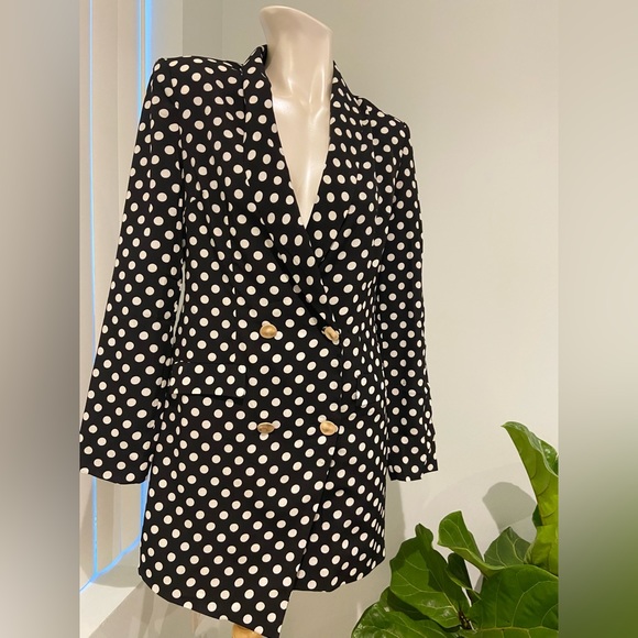 ✨SOLD✨Polka dot blazer dress - Picture 4 of 9